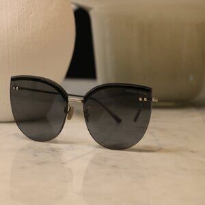 Bottega Veneta Black Frameless Sunglasses